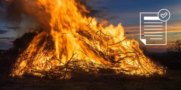Anmeldung Osterfeuer