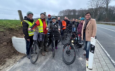 Eröffnung des Radweges an der L96