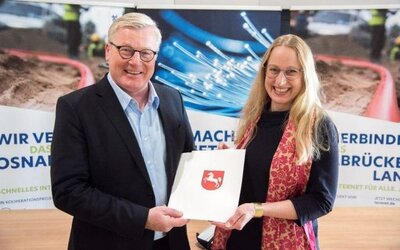 Breitbandausbau LK OS Althusmann und Kebschull - Landkreis Osnabrück, Uwe Lewandowksi Breitbandausbau LK OS Althusmann und Kebschull