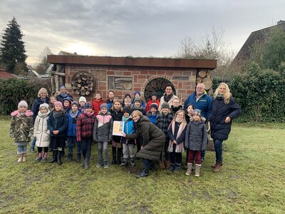 Naturschutzpreis 2022 3G2 und 4G1 der GS Gellenbeck