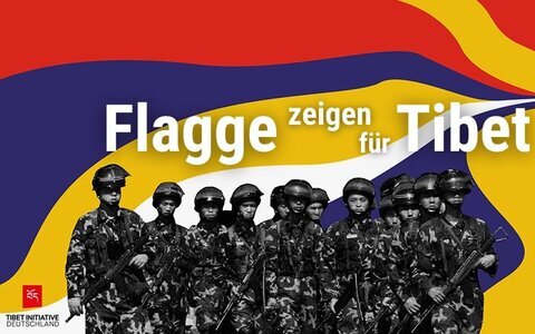 Titelbild Flaggenkampagne Tibet Initiative Deutschland