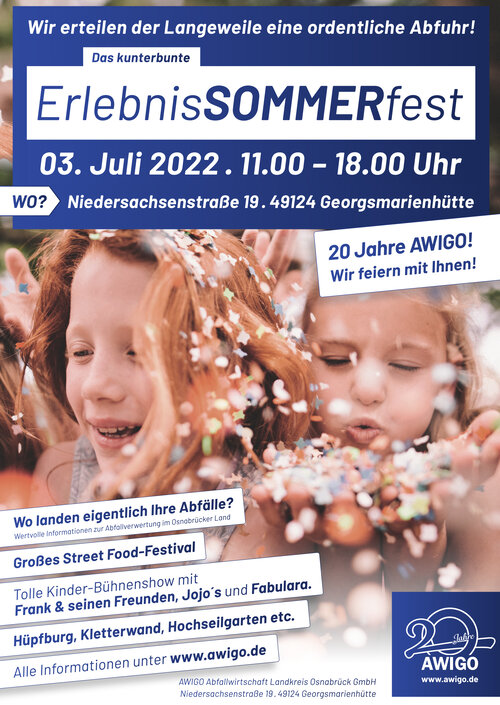 AWIGO Erlebnissommer Plakat