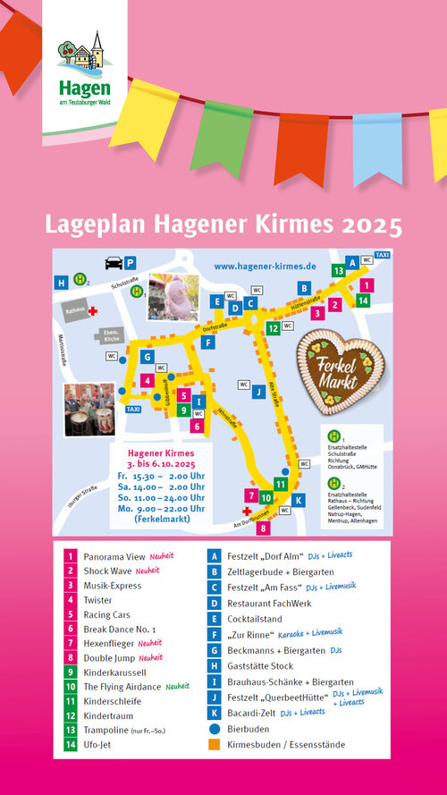 Lageplan Kirmes 2025