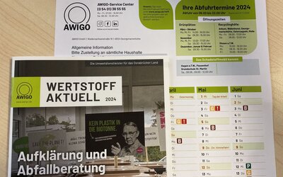 Abfuhrinfos AWIGO 2024 - J. Taut/AWIGO. Abfuhrinfos AWIGO 2024