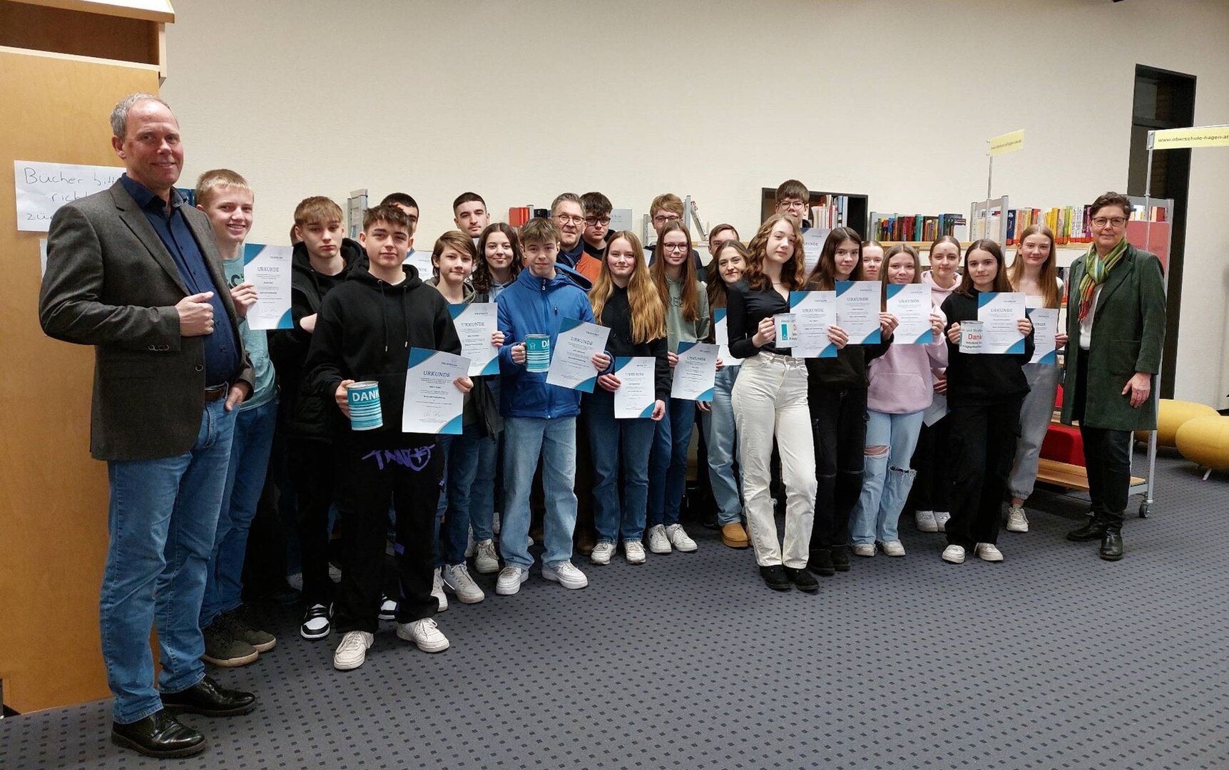 Spendenaktion der Oberschule Hagen a.T.W. für die