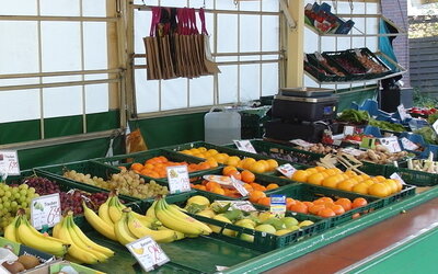 Wochenmarkt Obst und Gemüse