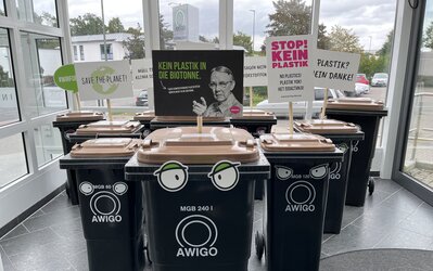 Tonnenkontrollaktion AWIGO - T. Reichelt/AWIGO. Tonnenkontrollaktion AWIGO