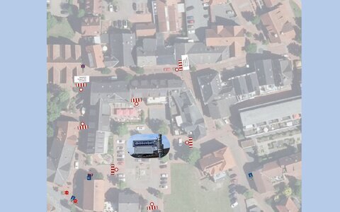 Sperrung Dorfstraße (480 x 300 mm)