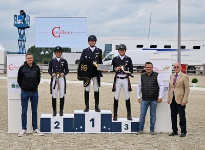 Covalliero Dressage Days - Das Podium im CDI3* Grand Prix präsentiert von Bucas © Foto Dirk Rüchel Covalliero Dressage Days