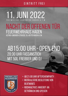 Nacht der offenen Tür Flyer Front